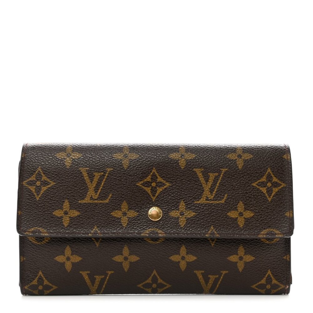 Authentic Louis Vuitton Monogram Sarah Long Wallet
